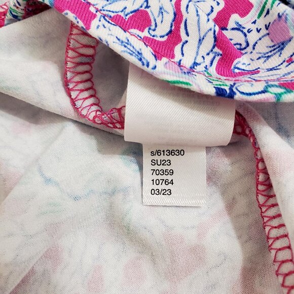 LOFT Womens Bloom Godet Double V Mini Dress Large Floral Sleeveless Stretch - Picture 14 of 14